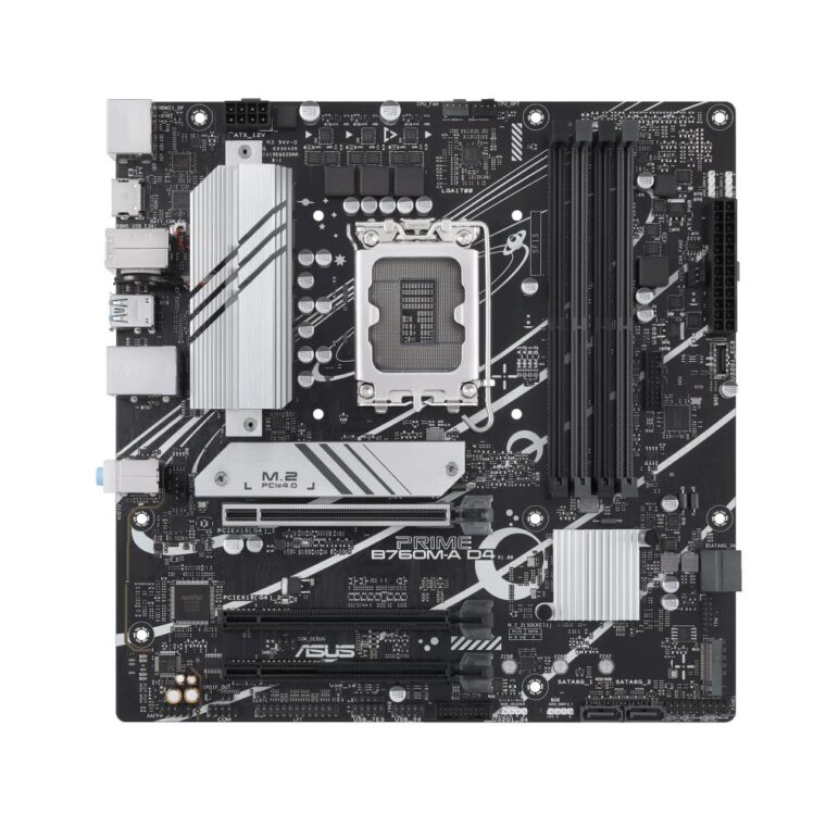 Motininė plokštė ASUS PRIME B760M-AD4 su LGA1700 ir DDR4 atmintimi