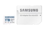 SAMSUNG EVO Plus microSDXC 1TB su V30 klasifikacija, užpakalinė pusė