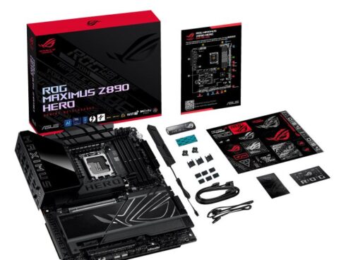 Mainboard ASUS Intel Z890 LGA1851 ATX Memory DDR5 Memory slots 4 1xPCI-Express 4.0 1x 1xPCI-Express 4.0 16x 1xPCI-Express 5.0 16x 6xM.2 1xHDMI 1xAudio-In 1xAudio-Out 4xUSB 3.0 4xUSB 3.1 1xUSB-C 2xUSB-C w/Thunderbolt 1xOptical S/PDIF 2xRJ45 ROGMAXIMUSZ890HERO