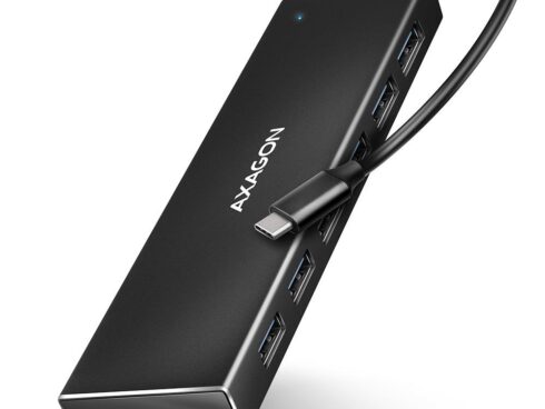 I/O HUB USB-C 7PORT FLAT/0.3M HUE-F7C AXAGON