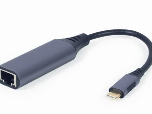 I/O ADAPTER USB-C TO LAN/GREY A-USB3C-LAN-01 GEMBIRD