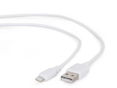 CABLE LIGHTNING TO USB2 1M/CC-USB2-AMLM-W-1M GEMBIRD