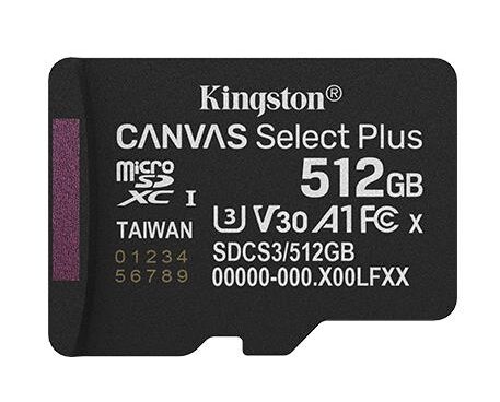 MEMORY MICRO SDXC 512GB UHS-I/SDCS3/512GBSP KINGSTON