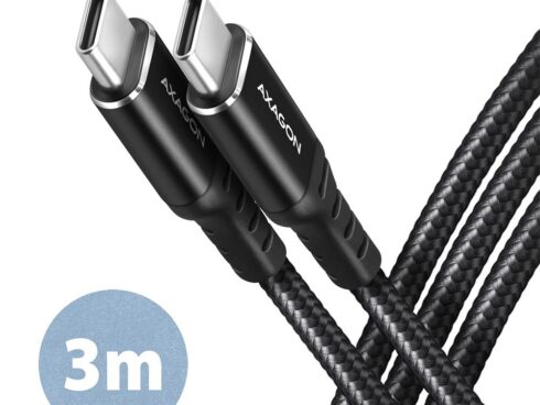 CABLE USB-C TO USB-C 3M 60W/HQ BLACK BUCM-CM30AB AXAGON