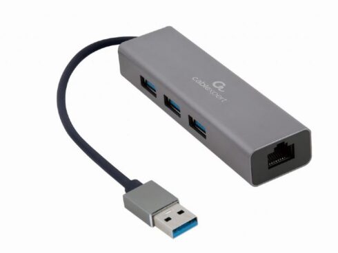 I/O ADAPTER USB3 TO LAN RJ45/3xUSB3 A-AMU3-LAN-01 GEMBIRD