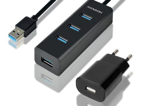 I/O HUB USB3.0 4PORT CHARGING/W/AC 1.2M HUE-S2BP AXAGON