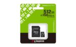 Kingston Canvas Select Plus | 512 GB | microSD | Flash memory Class 10, UHS-I, U1/U3, video 10/30, A1