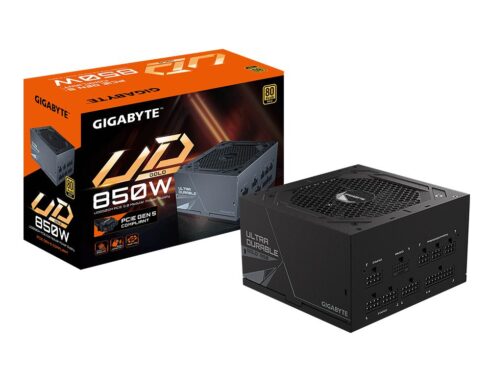 Power Supply GIGABYTE 850 Watts Efficiency 80 PLUS GOLD PFC Active MTBF 100000 hours GP-UD850GMPG5