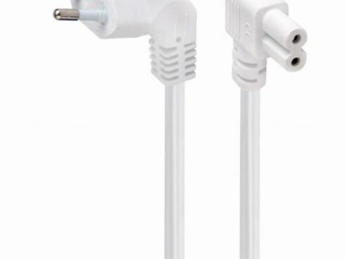 CABLE POWER EU 2.5M ANGLED/PC-184L-VDE-2.5M-W GEMBIRD