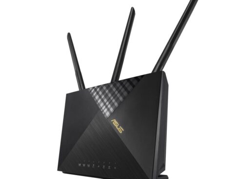 Wireless Router ASUS Wireless Router 1800 Mbps Wi-Fi 5 Wi-Fi 6 1 WAN 4x10/100/1000M Number of antennas 4 4G-AX56
