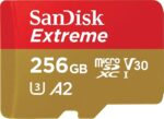 SanDisk Extreme microSDXC 256GB UHS-I su SD adapteriu
