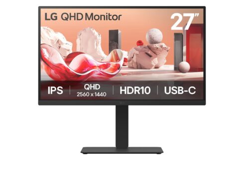 LCD Monitor LG 27BA75QB-B 27" Panel IPS 2560x1440 16:9 100Hz Matte Speakers Swivel Pivot Height adjustable Tilt Colour Black 27BA75QB-B