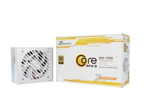 Power Supply SEASONIC CORE GX White 750 Watts Efficiency 80 PLUS GOLD MTBF 100000 hours SRP-CGX751-A5A32SF-W
