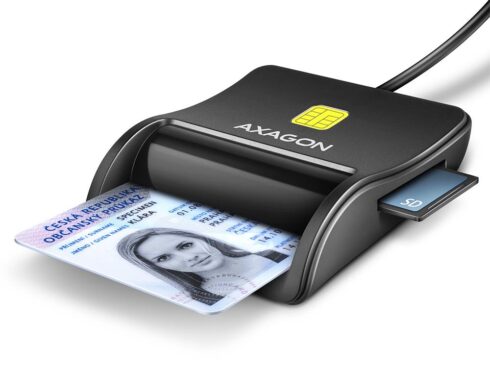 CARD READER FLAT SMARTCARD 4SL/USB2.0 1.3M CRE-SM3SD AXAGON