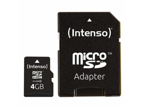 MEMORY MICRO SDHC 4GB C10/W/ADAPTER 3413450 INTENSO