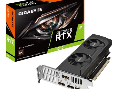 Graphics Card GIGABYTE NVIDIA GeForce RTX 3050 6 GB GDDR6 96 bit PCIE 4.0 16x Memory 14000 MHz GPU 1470 MHz Dual Slot Fansink 2xHDMI 2xDisplayPort GV-N3050OC-6GL