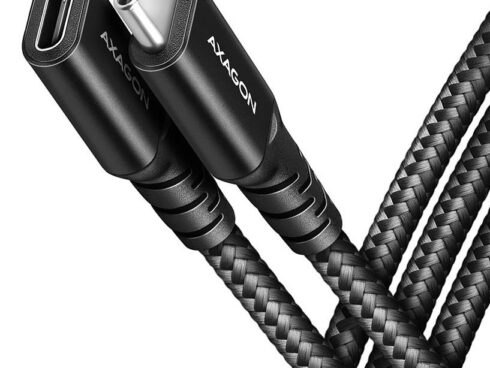 CABLE USB-C EXTENSION 0.5M/BLACK BUCM32-CF05AB AXAGON