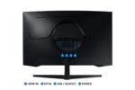 Monitorius SAMSUNG ODYSSEY G5 32" su išlenktu VA ekranu ir 165Hz atnaujinimo dažniu