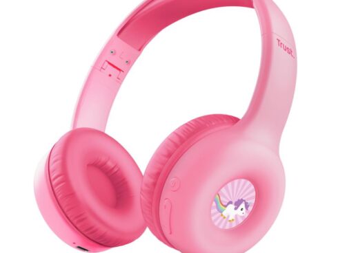 HEADPHONES WRL NOUNA KIDS/PINK 25274 TRUST