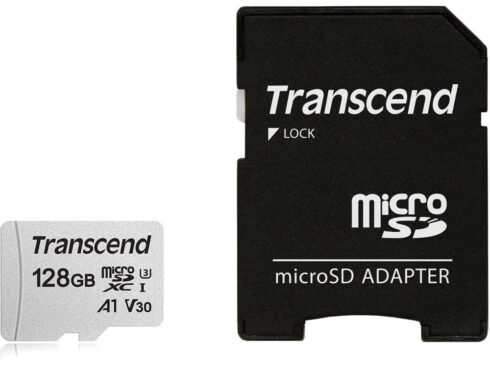 MEMORY MICRO SDXC 128GB W/ADAP/C10 TS128GUSD300S-A TRANSCEND