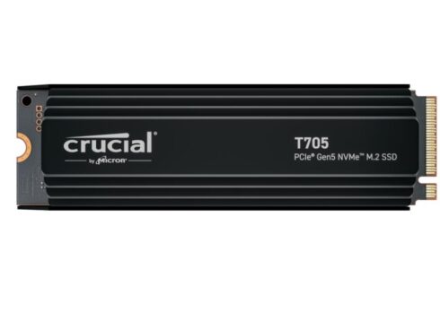 SSD CRUCIAL T705 2TB M.2 PCIe Gen5 NVMe Write speed 12700 MBytes/sec Read speed 14500 MBytes/sec TBW 1200 TB CT2000T705SSD5