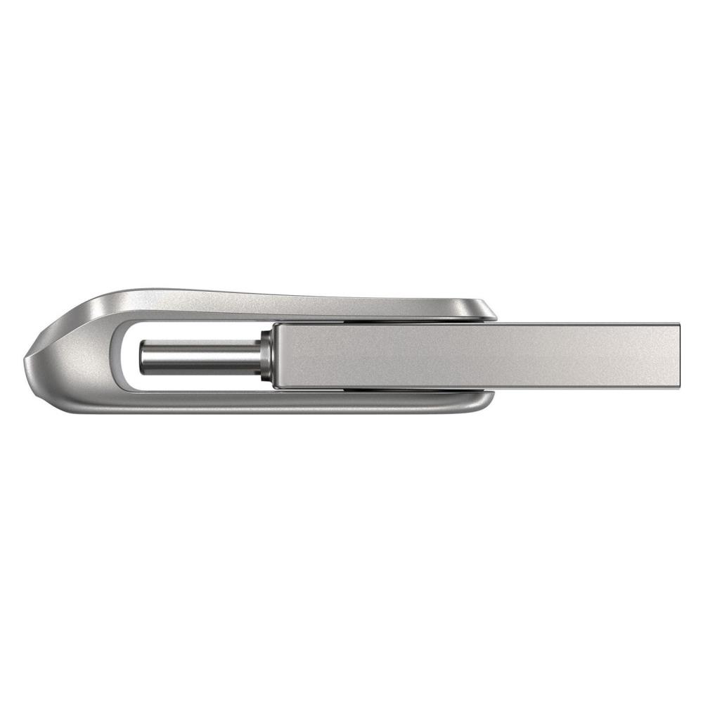 a0e2a382-cc1d-46d4-9351-467b671a0bc7 USB-C atminties kortelė SanDisk 128GB, šoninis vaizdas