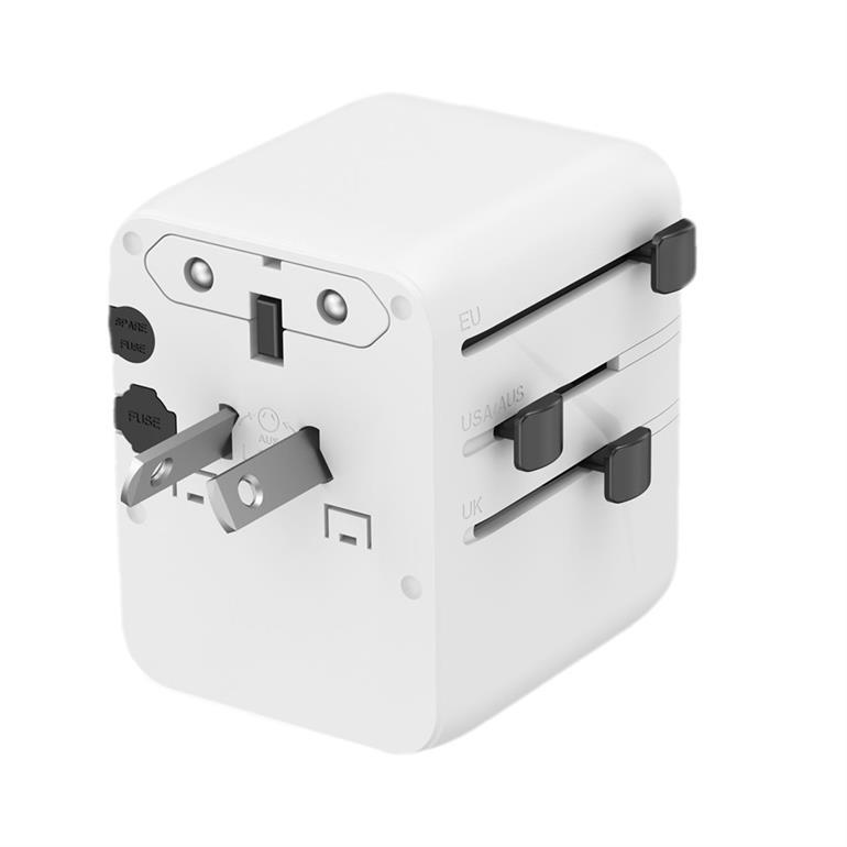a4f20af7-59d3-40b3-b66e-45bf6bef3097 Gembird TPA-1A2C20-01-W Universal travel power adapter, 20 W, white | Gembird