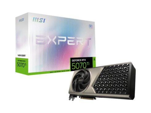 Graphics Card MSI NVIDIA GeForce RTX 5070 Ti 16 GB GDDR7 256 bit PCI Express x16 5.0 Active RTX5070TI16GEXPERTOC