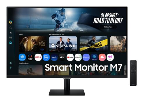 Samsung LS32FM700UUXDU 32" VA monitorius su 3840 x 2160 pikselių raiška