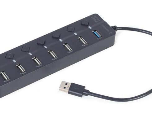 I/O HUB USB3 7PORT/UHB-U3P1U2P6P-01 GEMBIRD
