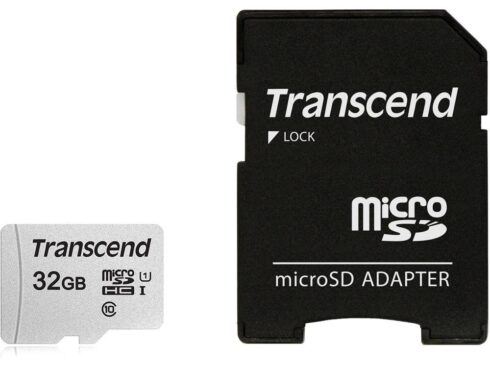 MEMORY MICRO SDHC 32GB W/ADAPT/C10 TS32GUSD300S-A TRANSCEND