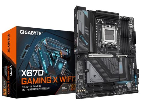 Mainboard GIGABYTE AMD X870 SAM5 ATX Memory DDR5 Memory slots 4 2xPCI-Express 3.0 1x 1xPCI-Express 5.0 16x 3xM.2 1xHDMI 4xUSB 2.0 4xUSB 3.2 2xUSB-C 1xRJ45 3xAudio port X870GAMINGXWIFI71.1