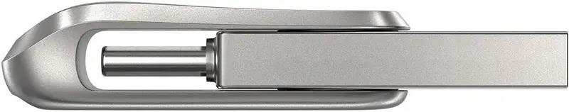 b31c58e3-212a-447b-b308-7dbba1882b69 USB-C atminties kortelė SanDisk 64GB, šoninis vaizdas su jungtimis