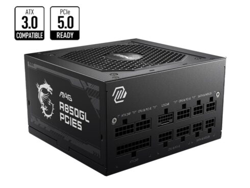 Power Supply MSI 850 Watts Efficiency 80 PLUS GOLD PFC Active MAGA850GLPCIE5