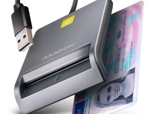 CARD READER FLAT SMARTCARD/ID/USB2.0 1.3M CRE-SM3T AXAGON