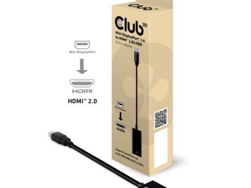 I/O ADAPTER MINI DP TO HDMI/ACTIVE M/F CAC-1180 CLUB3D