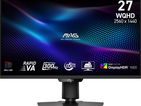 LCD Monitor MSI MAG 274QPF X30MV 27" Gaming/Frameless Matte Panel VA 2560x1440 16:9 300Hz 0.5 ms Colour Black MAG274QPFX30MV