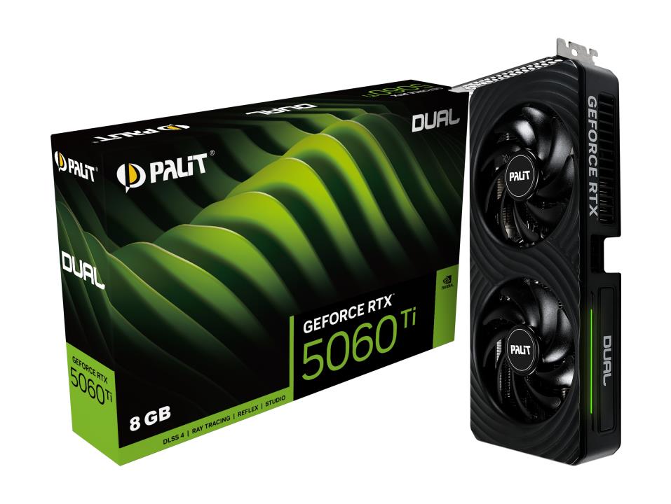 bdd62088-3e85-4c33-ae36-01c6d07219eb Vaizdo plokštė PALIT NVIDIA GeForce RTX 5060 Ti su 1xHDMI ir 3xDisplayPort jungtimis