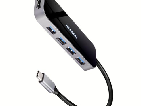 I/O HUB USB-C 6IN1/0.2M HMC-6H4A AXAGON