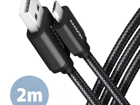 CABLE USB2.0 TO MICRO-USB 2M/HQ BLK BUMM-AM20AB AXAGON