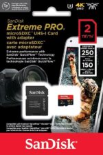 Micro SDXC kortelė SanDisk 2TB su pakuote ir specifikacijomis