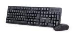 Gembird | Keyboard and mouse | KBS-W-01 | Keyboard and Mouse Set | Wireless | Mouse included | Batteries included | US | Black | 390 g | Numeric keypad