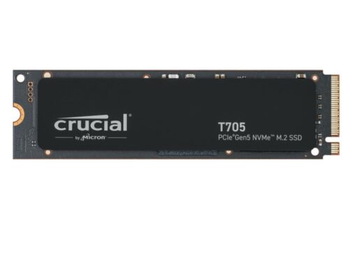 SSD CRUCIAL T705 2TB M.2 PCIe Gen5 NVMe Write speed 12700 MBytes/sec Read speed 14500 MBytes/sec TBW 1200 TB CT2000T705SSD3