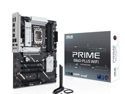 Mainboard ASUS Intel B860 Express LGA1851 Micro-ATX Memory DDR5 Memory slots 4 4xPCI-Express 4.0 16x 1xPCI-Express 5.0 16x 2xM.2 1xHDMI 1xDisplayPort 1xAudio-In 1xAudio-Out 1xMicrophone 4xUSB 2.0 3xUSB 3.2 1xUSB-C PRIMEB860-PLUSWIFI