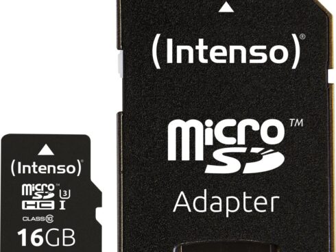 MEMORY MICRO SDHC 16GB C10/W/ADAPTER 3433470 INTENSO