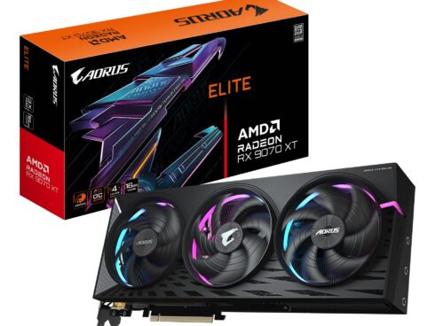 Graphics Card GIGABYTE AMD Radeon RX 9070 XT 16 GB GDDR6 256 bit PCIE 5.0 16x Triple slot Heatpipe 2xHDMI 2xDisplayPort R9070XTAORUSE-16GD1.0