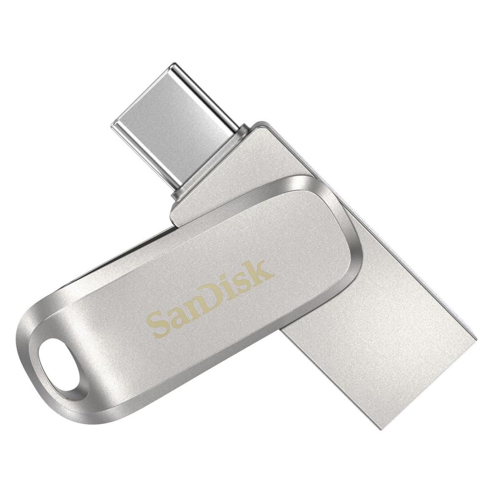 c752075e-5761-465e-af77-17bee77387a0 USB-C atminties kortelė SanDisk 128GB, šoninis vaizdas