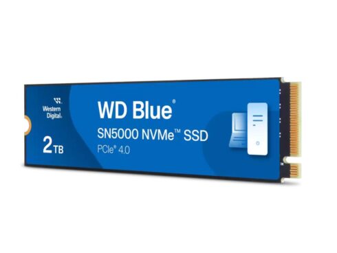 SSD WESTERN DIGITAL Blue SN5000 2TB M.2 PCIe Gen4 NVMe Write speed 4850 MBytes/sec Read speed 5150 MBytes/sec 2.38mm TBW 900 TB WDS200T4B0E