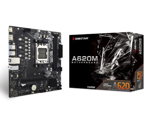 Mainboard BIOSTAR AMD A620 SAM5 Micro-ATX Memory DDR5 Memory slots 2 A620MS