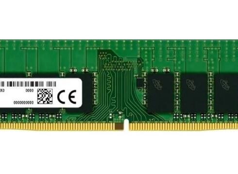 Server Memory Module MICRON DDR4 16GB UDIMM/ECC 3200 MHz CL 22 1.2 V MTA18ASF2G72AZ-3G2R1R
